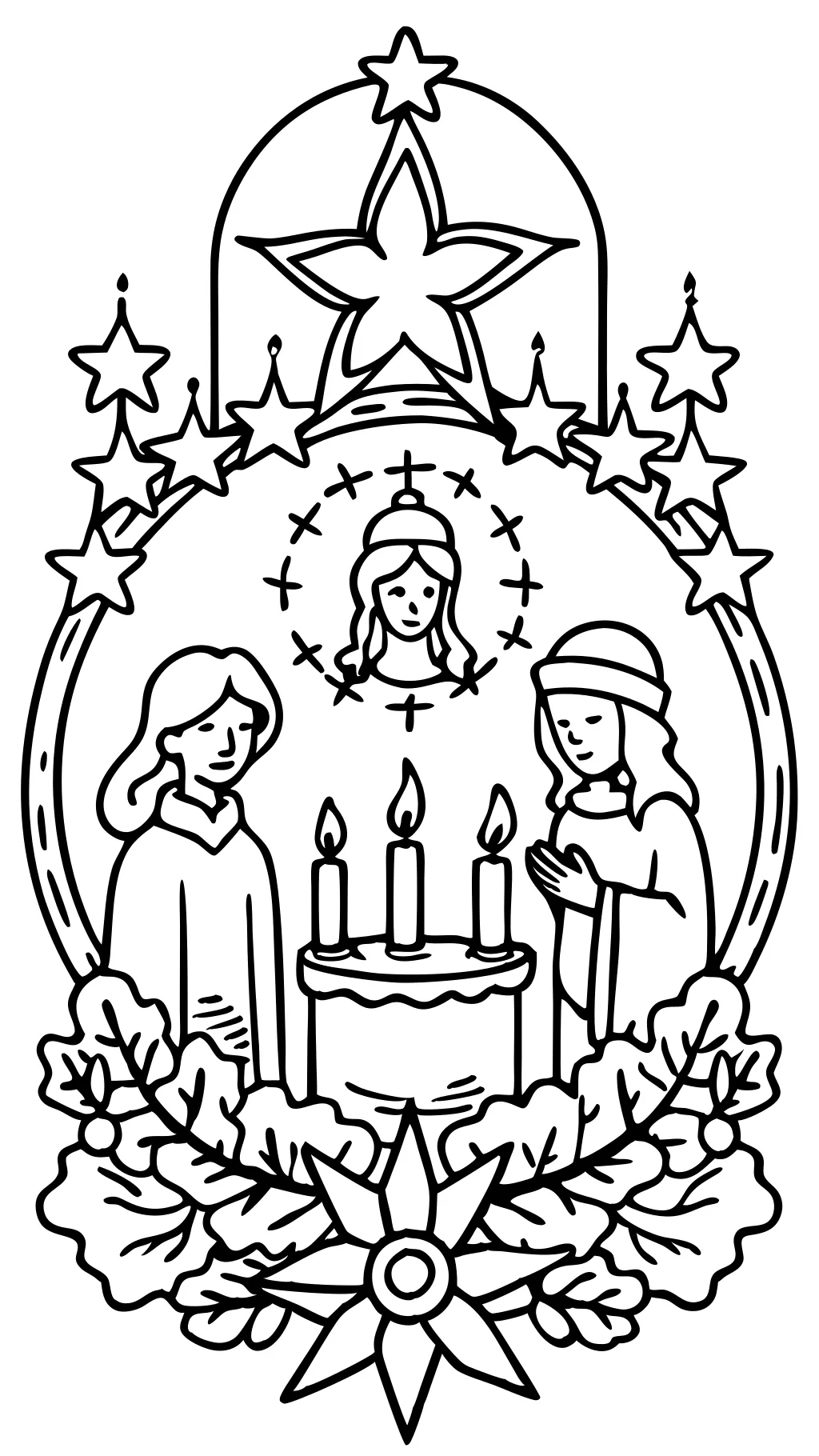 advent coloring pages catholic